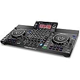 Denon DJ SC LIVE 4 Standalone DJ Controller Black | 4-Deck Controller with Stem Separation, Wi-Fi Streaming, Bluetooth, Built-In Speakers, Serato DJ, Virtual DJ Compatibility