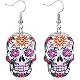 FULLIVE Thanksgiving Earrings, Fall Stud Dangle Turkey Earrings, Hypoallergenic Thanksgiving Accessory for Women Adult