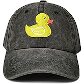 Hepandy Embroidered Yellow Duck Baseball Hats for Men & Women