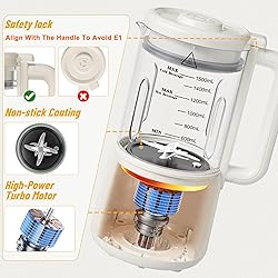 8-in-1 Nut Milk Maker Machine, 12 Blade 50oz