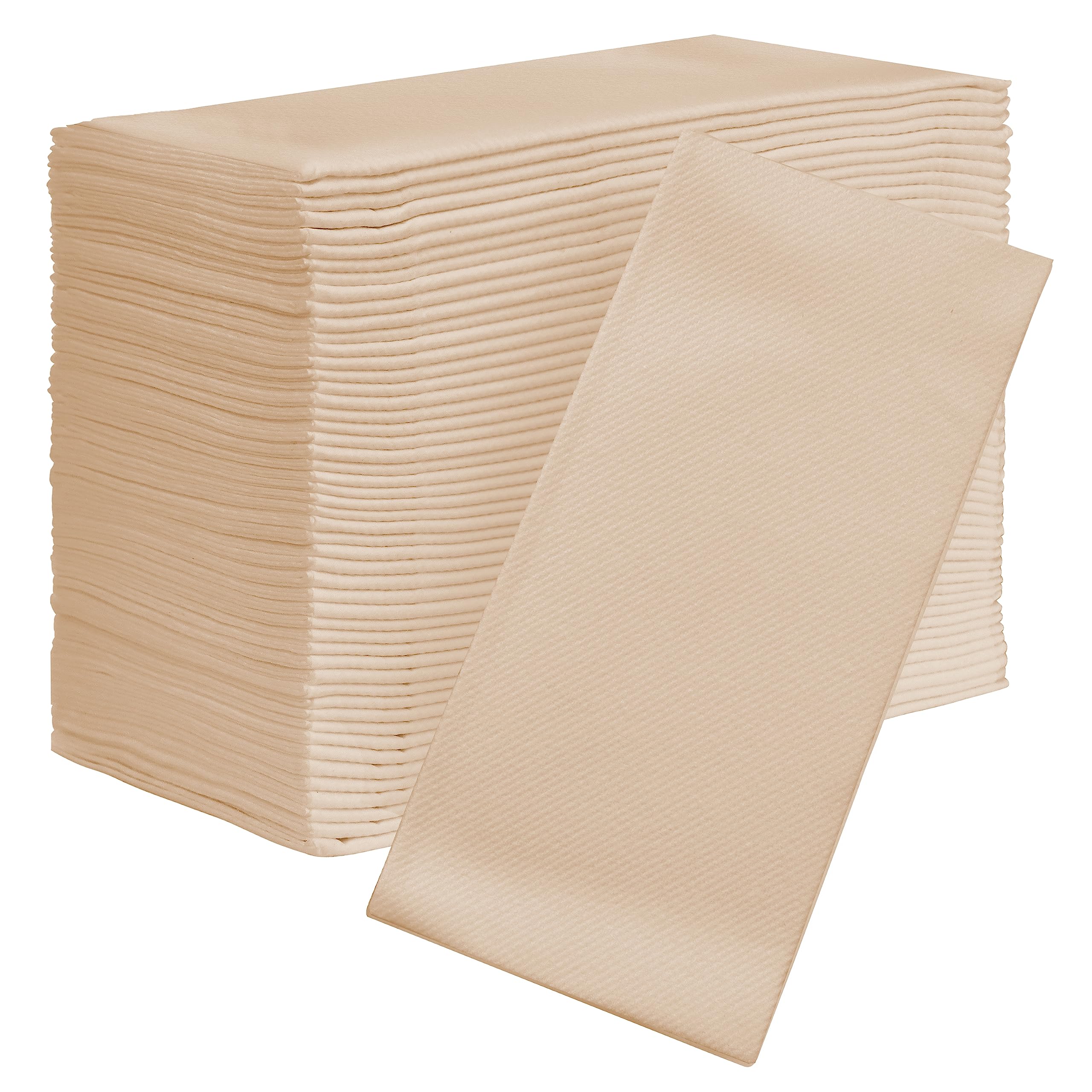 Photo 1 of (PARTIAL SET) (USED BOX) AMERICAN HOMESTEAD Paper Napkins - Sand Disposable Linen-Like Dinner Napkins - Restaurant-Quality Table Serviettes for Weddings, Parties, and Events - 15.75" x 15.75" - 50 Count