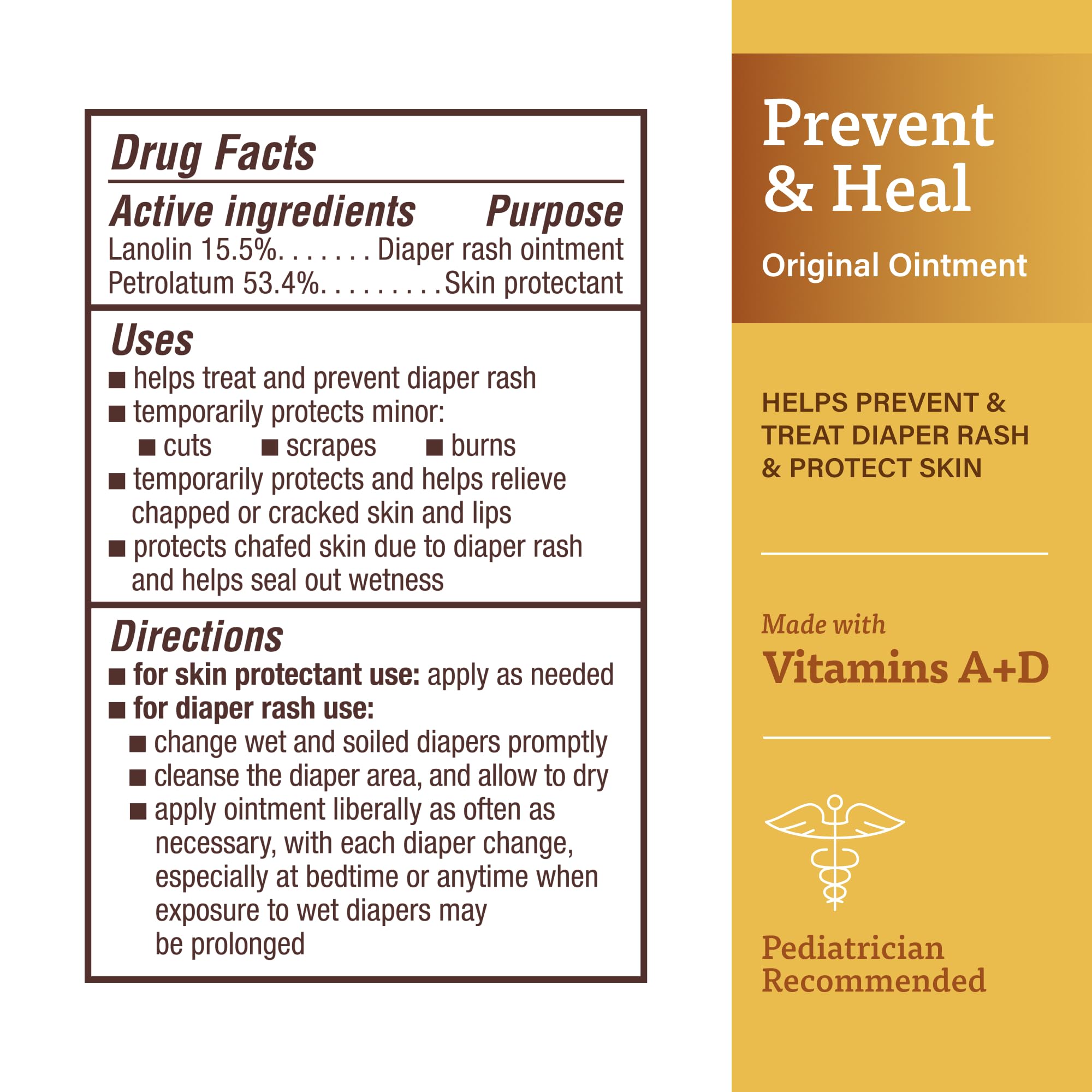 Mua A+D Original Diaper Rash Ointment, Prevents & Heals Diaper Rash ...
