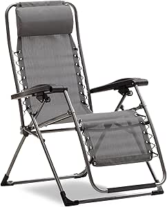 Amazon.com : Strathwood Basics Anti-Gravity Adjustable Recliner Chair, Gray : Patio Lounge  Amazon.com : Strathwood Basics Anti-Gravity Adjustable Recliner Chair, Gray : Patio Lounge