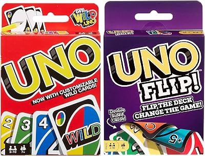 Mattel UNO Original & Uno Flip Card Games Combo Pack of 2