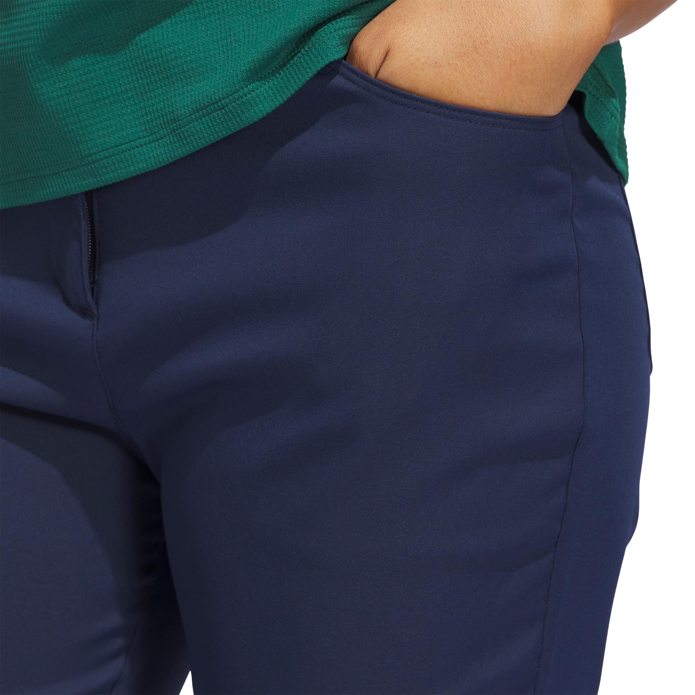 Condition photo showing New/Like New for adidas women's ultimate365 twistweave 5-pocket pant, black, 12