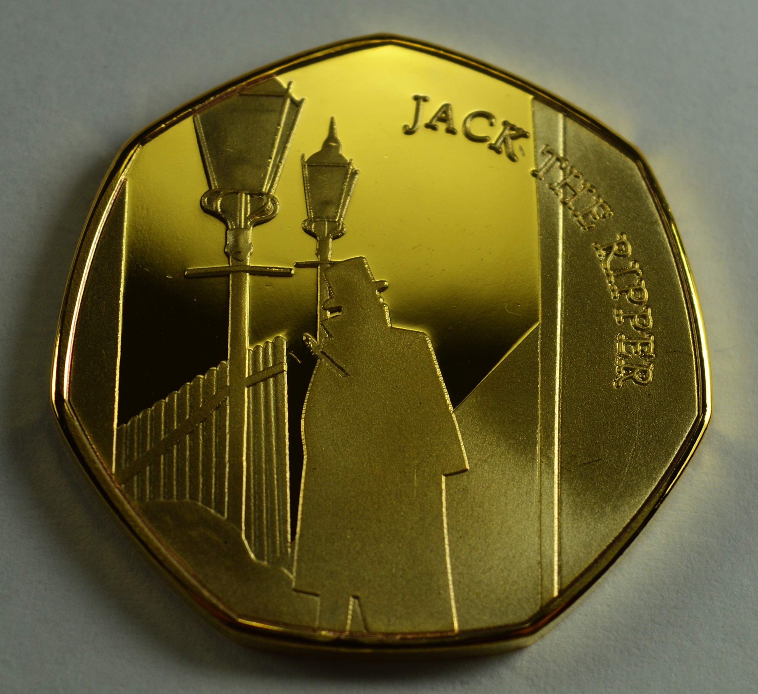 JACK THE RIPPER, WHITECHAPEL 24ct Gold Commemorative Coin Albums/50p Collectors, Coin Hunt.