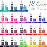 DecorRom Tie Dye Kit 18 Colours - Vibrant Fabric Dye for Shirts & more view 6