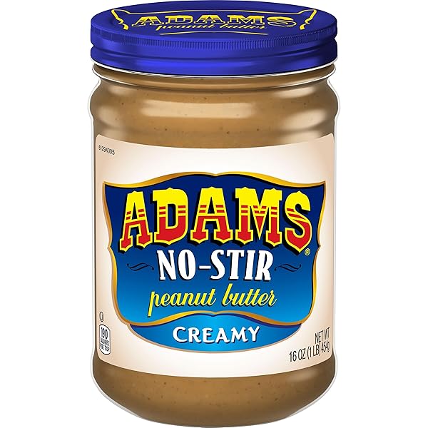 ADAMS NO-STIR CREAMY PEANUT BUTTER, 16 OZ. JAR