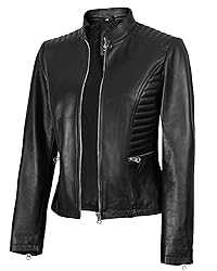Decrum Leather Jackets for Women - Womens Moto