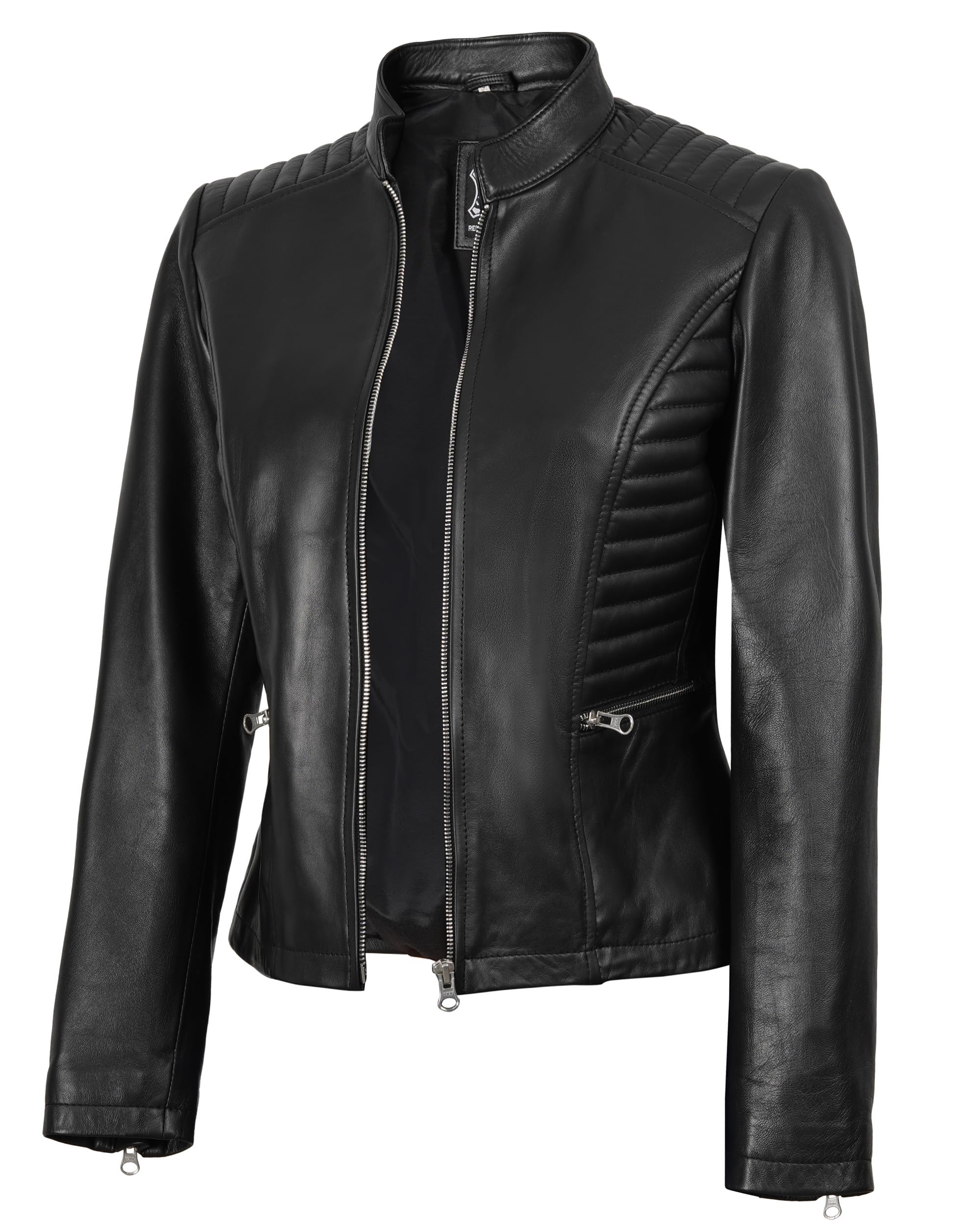 Decrum Leather Jackets for Women - Womens Moto