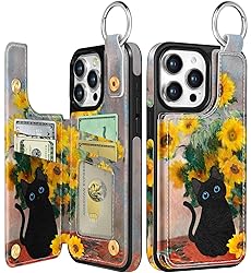 Lotadilo for iPhone 15 Pro Wallet Case with Card