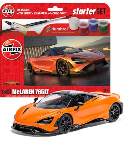 Airfix Bugatti Chiron – Kit De Démarrage 1:43 – 52 Pièces, Peintures Et Colle Inclus – Dès 8 Ans