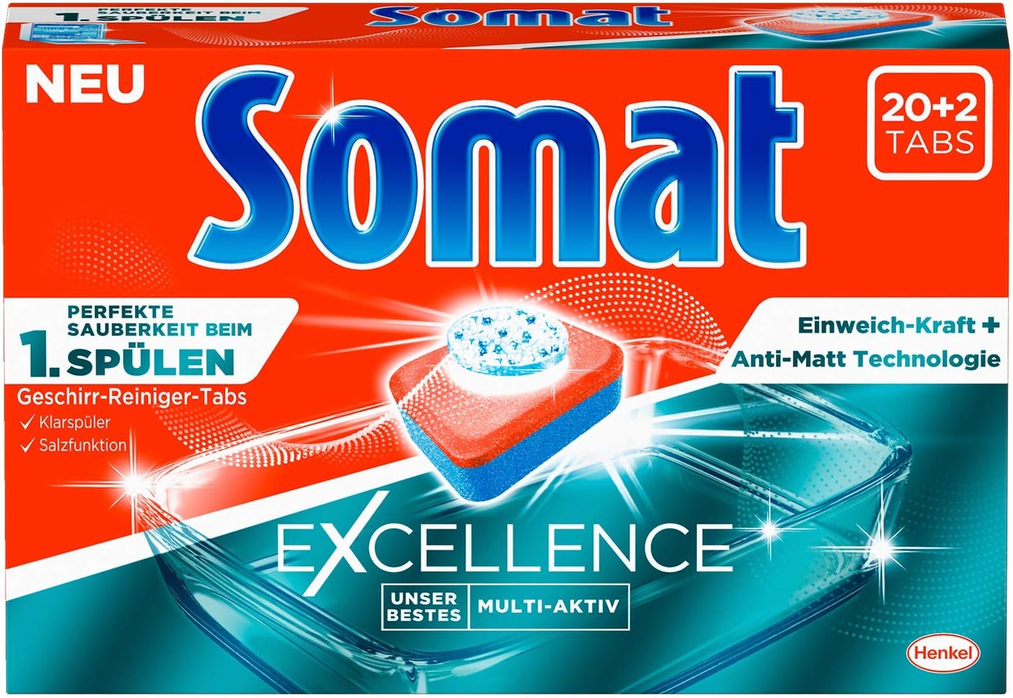 Somat Excellence Multi-Aktiv Geschirr-Reiniger-Tabs
