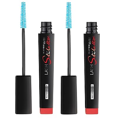 Maybelline New York Lash Stiletto Ultimate Length Waterproof Mascara Makeup, Very Black, 2 Count
