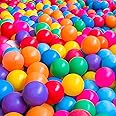 Ball Pit Balls for Kids, Children Crush-Proproof Plastic Balls for Ball Pit with 7 Bright Colors, Safe and Non-Toxic, BPA Free, Baby Toddler Pit Balls with Storage Net Bag (50pcs, 2.2inch)