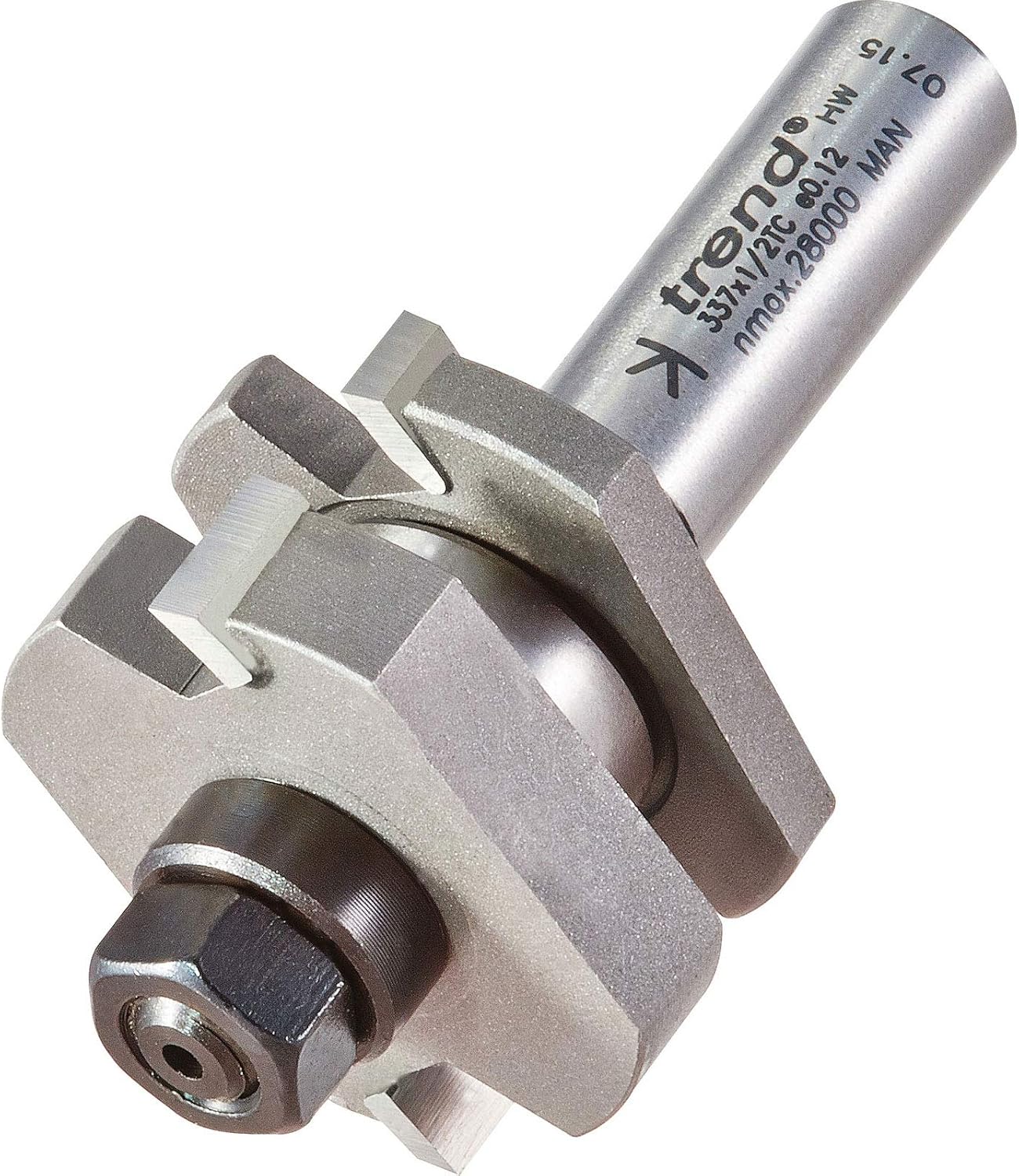 Trend Professional Tongue & Groove Set Router Cutter, 1/2 Inch Shank, 41mm Cut Diameter, 6.35mm Cut Length, 337X1/2TC