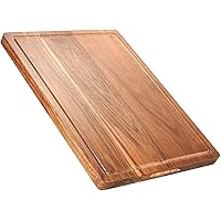 Wood Cutting Boards for Kitchen, Large Charcuterie boards,Reversible Wooden Chopping Board With Juice Grooves and Handles,Ide