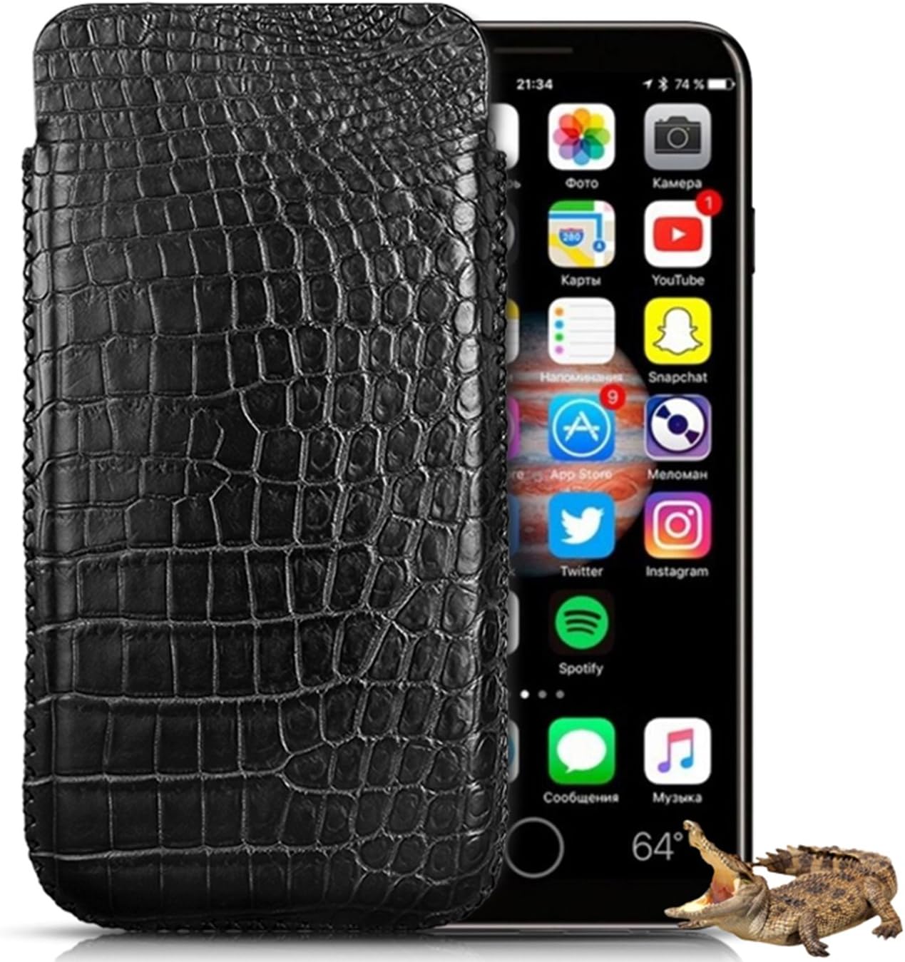 Luxury Case KEBE Classic Crocodile Belly Leather All-round Hardshell Inserting Type Wallet Case Phone Holster For iPhone X 5.8 Inch Black