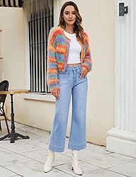 luvamia Wide Leg Jeans for Women Trendy High