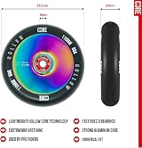 CORE Hollow Stunt Scooter Wheel 110mm ABEC 9 Bearings Black NeoChrome view 3