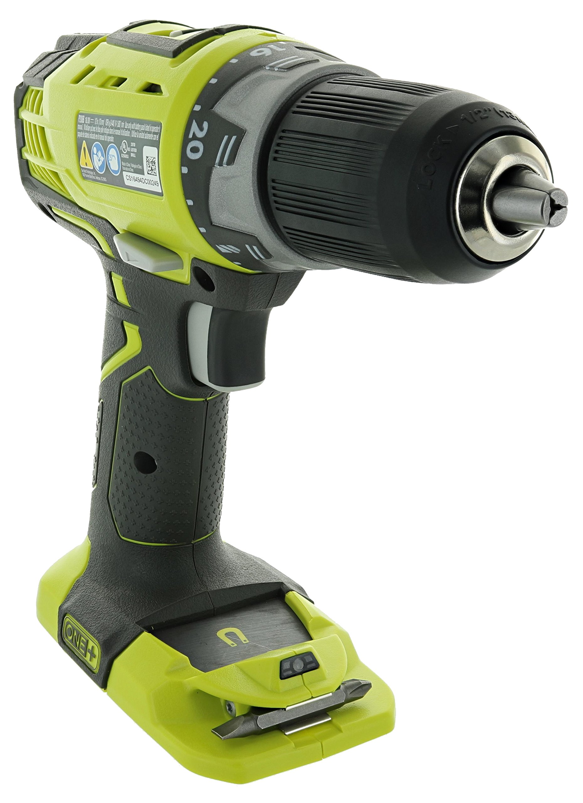 Ryobi P208 One+ 18V Lithium Ion Drill/Driver with 1/2 Inch Keyless
