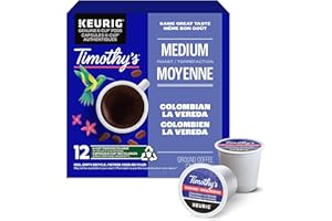 Timothy's Colombian La Vereda K-Cup Coffee Pods, 24 Count For Keurig Coffee Makers