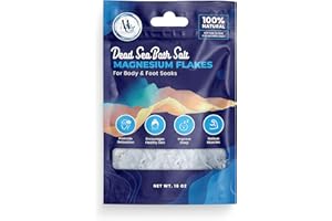 MARCO ESRA Magnesium Flakes Bath Salts –18 oz Travel Bag Bath Salts for Women Relaxing – Mineral Supplements for Muscle Relief, Aches –Better Then Epsom Soothing Flake Salt for Men and Women