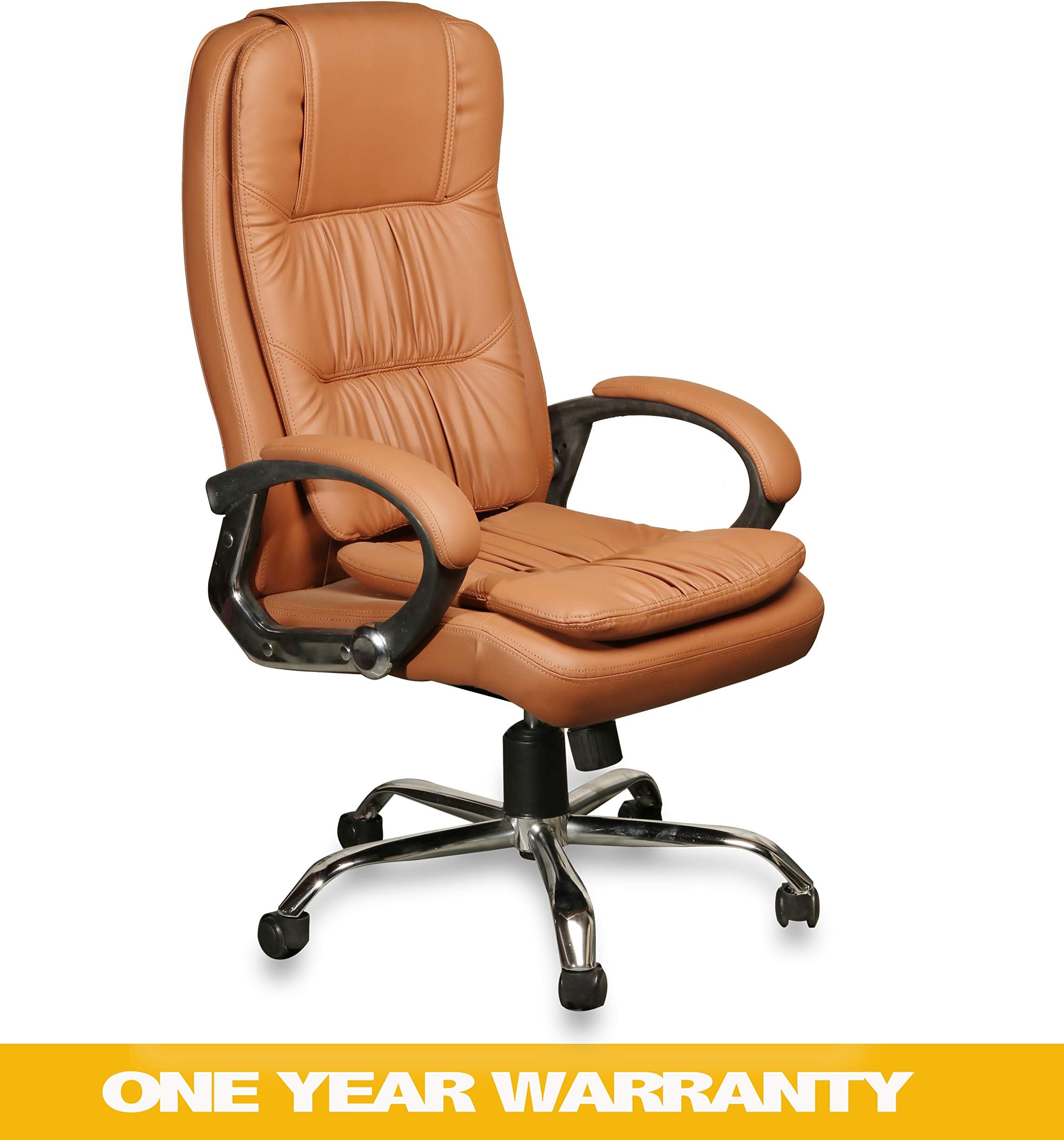 Seat chacha Paris high Back Office Chair in Brown Leatherette