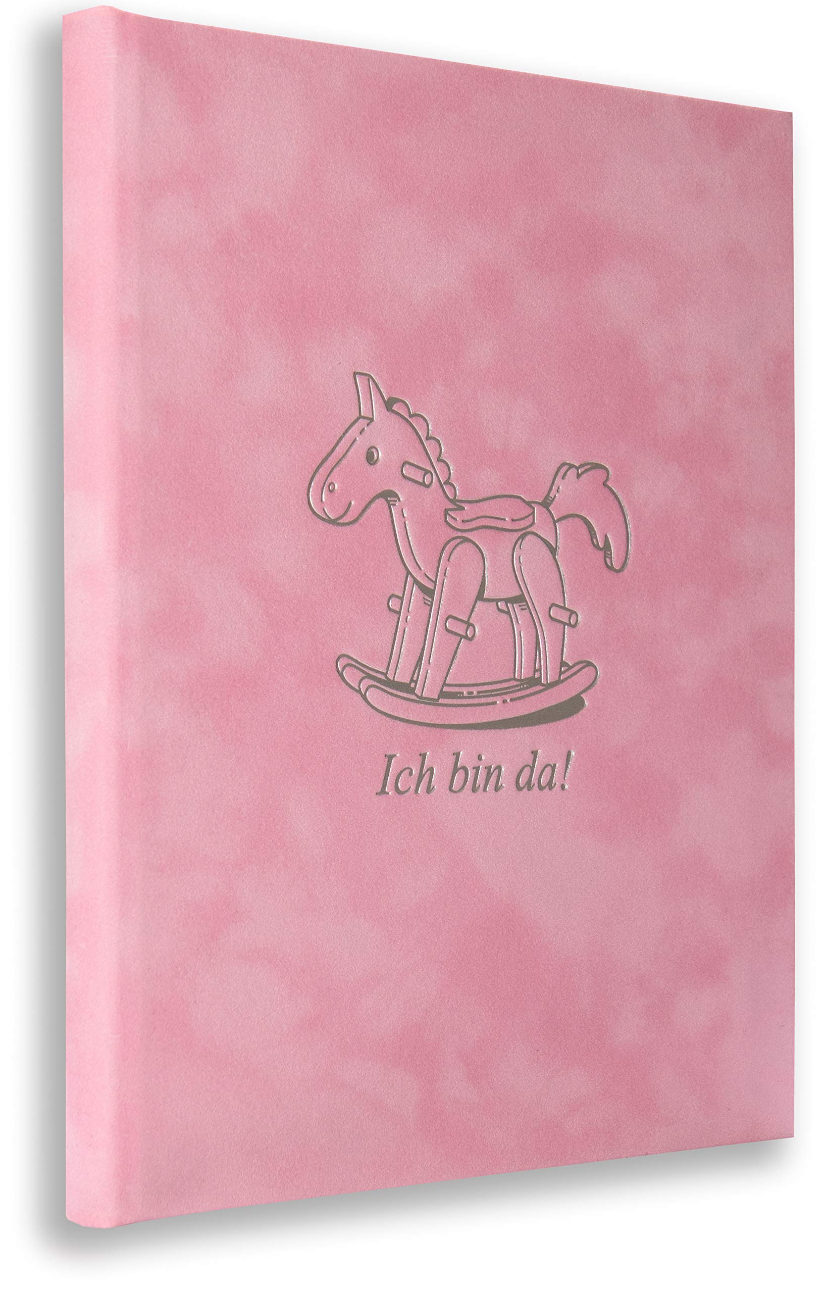 Baby Family Book Pink Girl All Certificate Formats (Classic, A5, A4) Book Christening Including 3 Transparent Pockets