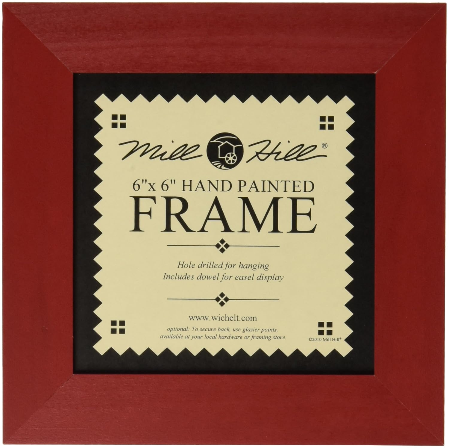 Mill Hill Wooden Frame 6 x 6 inches, Holiday Red Amazon.co.uk Kitchen & Home