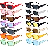 NLEYANB 14-Pack Small Square Sunglasses for Women, UV400 Retro Shades - Trendy Bulk Wedding Party Favors Beach Daily