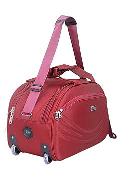 SIBIA Polyester Red Travel Duffle Luggage Bag-40 LTR