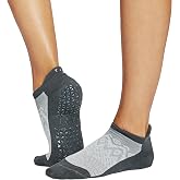 TAVI Savvy Pilates Socks with Grips for Women | Soft Organic Cotton Knit, Patented Non-Slip Grip Sole, Arch Band Support, Wear for Yoga, Barre, Dance, Lagree