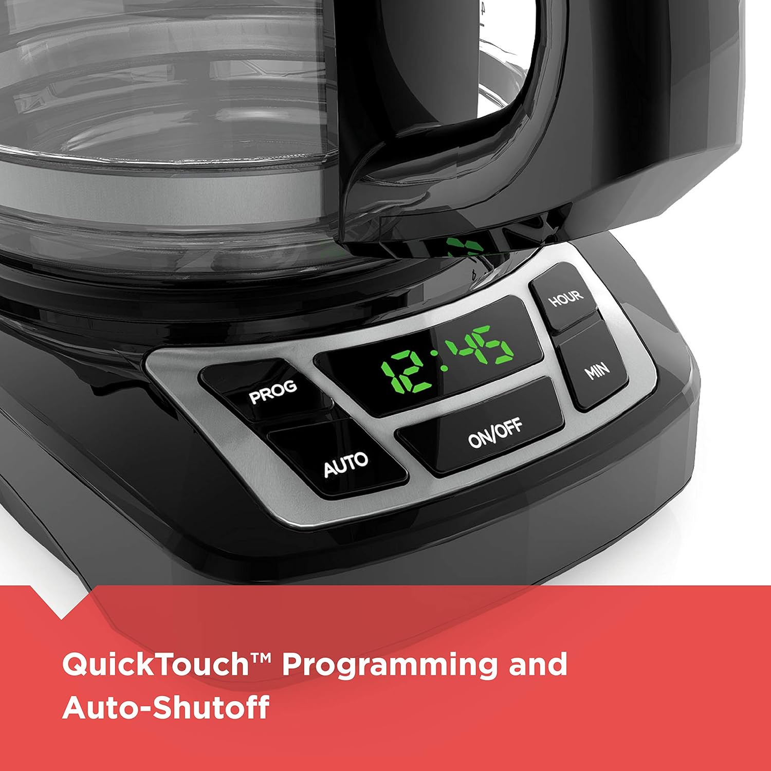 Black+Decker CM1160B-1 CM1160B 12-Cup Programmable Coffee Maker, Black/Stainless Steel: Kitchen & Dining