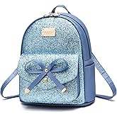 I IHAYNER Girls Bowknot Cute Leather Backpack Mini Backpack Purse for Women