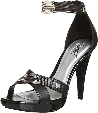 Amazon.com | Carlos by Carlos Santana Women's Trance Sandal, Black, 5.5 M | Heeled Sandals