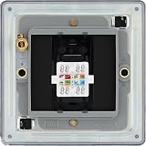 British General BG Screwless Flat Plate Single RJ45 Cat 6 Data Socket Matt Black view 4