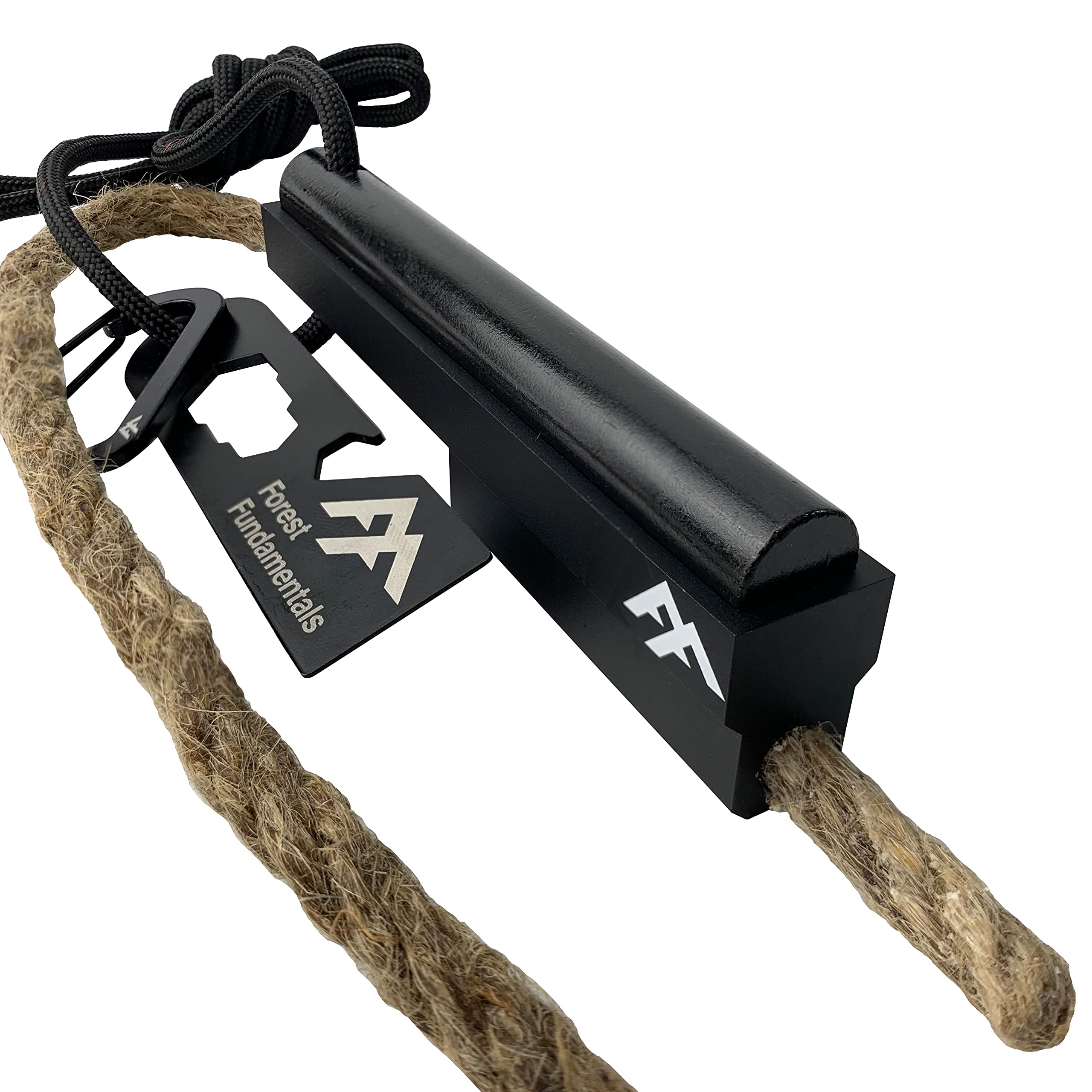 Forest Fundamentals™ Stealth Fire Starter™ | Ferro Rod Flint Fire Steel & Striker | Ultimate All-Inclusive, All-Weather Fire Starter | Bushcraft, Camping | Patented Design | 20,000 Strikes!