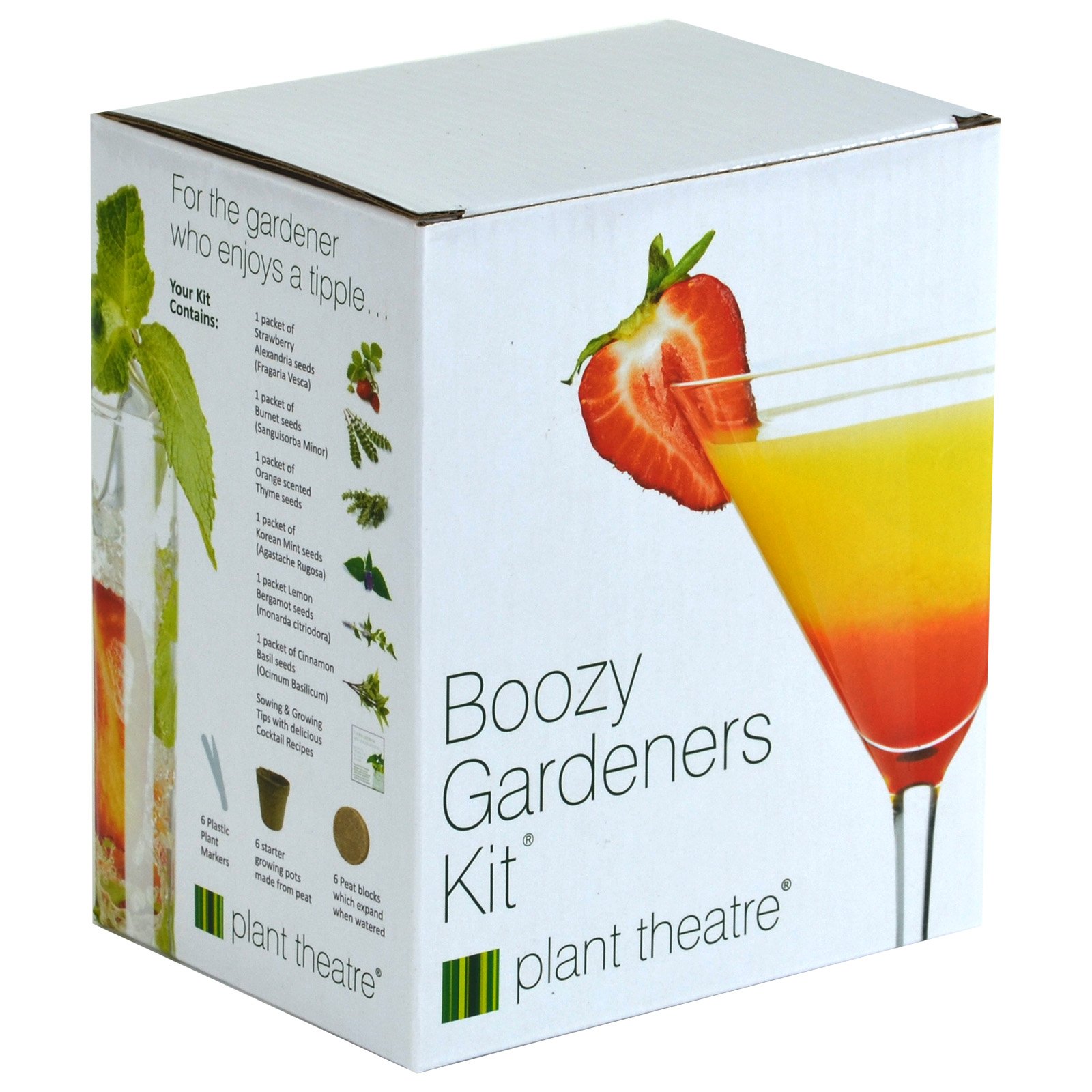 Plant Theatre Boozy Gardeners Kit - 6 Varieties to Grow - Great Gift Idea