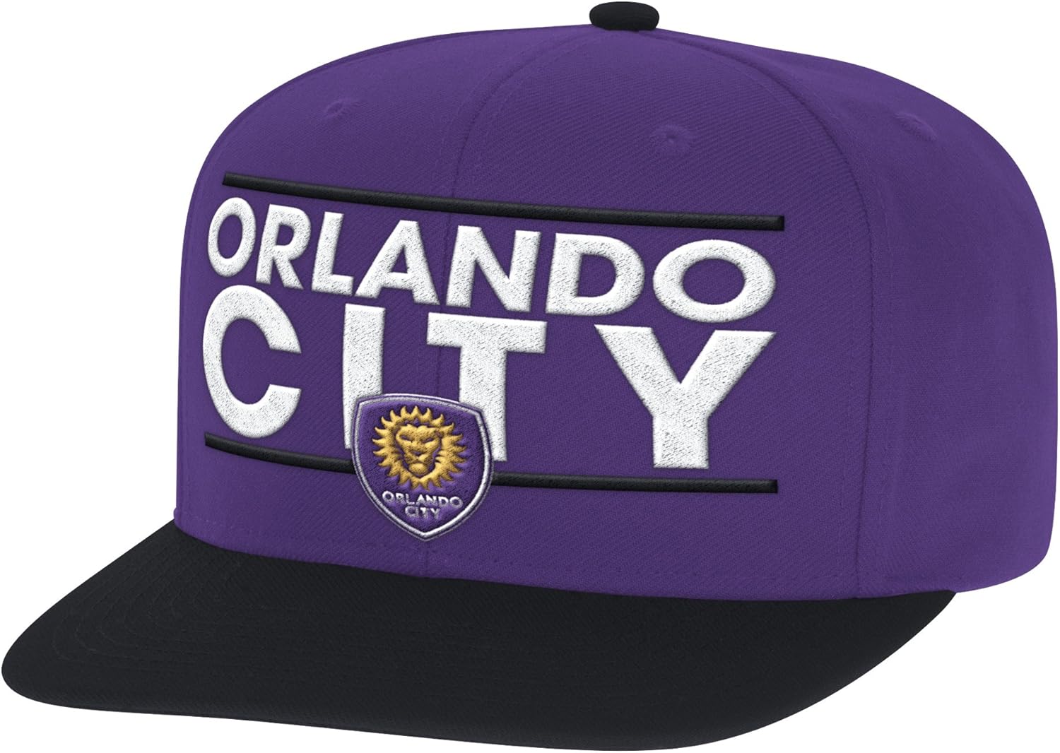 purple flat brim hat