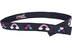 Myself Belts Girls' Easy One Handed Polka Dot (Toddler/Little Kids)