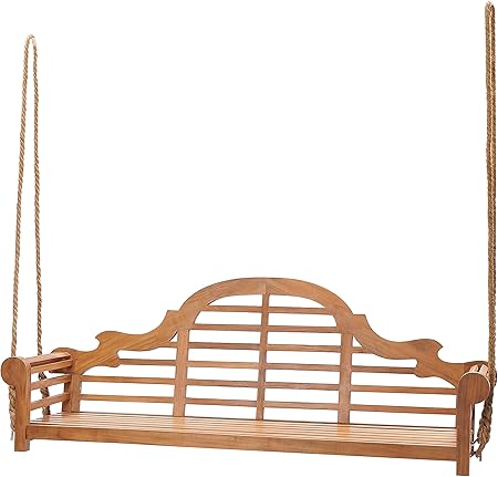 Amazon Com Teak Wood Lutyens Outdoor Patio Triple Porch Swing