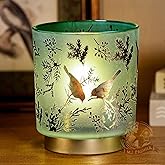 MJ PREMIER Cordless Table Lamp Timer, Big 7'' Battery Operated Lamp, Emergency Table Lamp for Area No Plug/Hurricane, Decorative Bird Lamp for Kitchen Counter/Entryway/Bathroom/Living Room/Gift