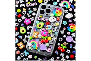 eswala Junk Case Charms,Charms for Junk Cases,Junk Charms for Cases,Junk Phone Case Charms,Junk Case Kit with Large Big Charms,Resin Charms,Slime Charms,Nail Charms,Cute Charms (Multicolor)