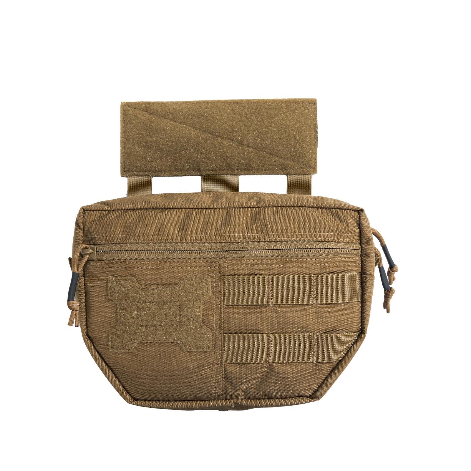EXCELLENT ELITE SPANKER MOLLE Drop Dump Pouch Admin Pouch Tactical Utility Nylon Pack Tools Pocket(Coyote Brown)
