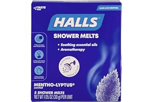 Halls Soothing Shower Melts 5 Pack - Mentho-lyptus Scented Aromatherapy with Essential Oils