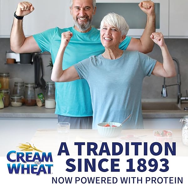 CREAM OF WHEAT INSTANT HIGH PROTEIN HOT CEREAL, MAPLE BROWN SUGAR, 1.6 OUNCE, 6 PACKETS