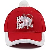 Christmas Hats for Men Women, Adjustable Cotton Embroidered Merry Christmas Baseball Cap