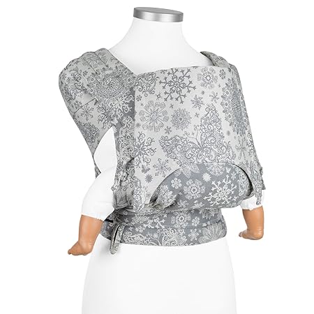 Fidella FlyClick Babytrage Half Buckle I Bauchtrage & Rückentrage I Ergonomische Half-Buckle Tragehilfe mit Hüftgurt I 100% B