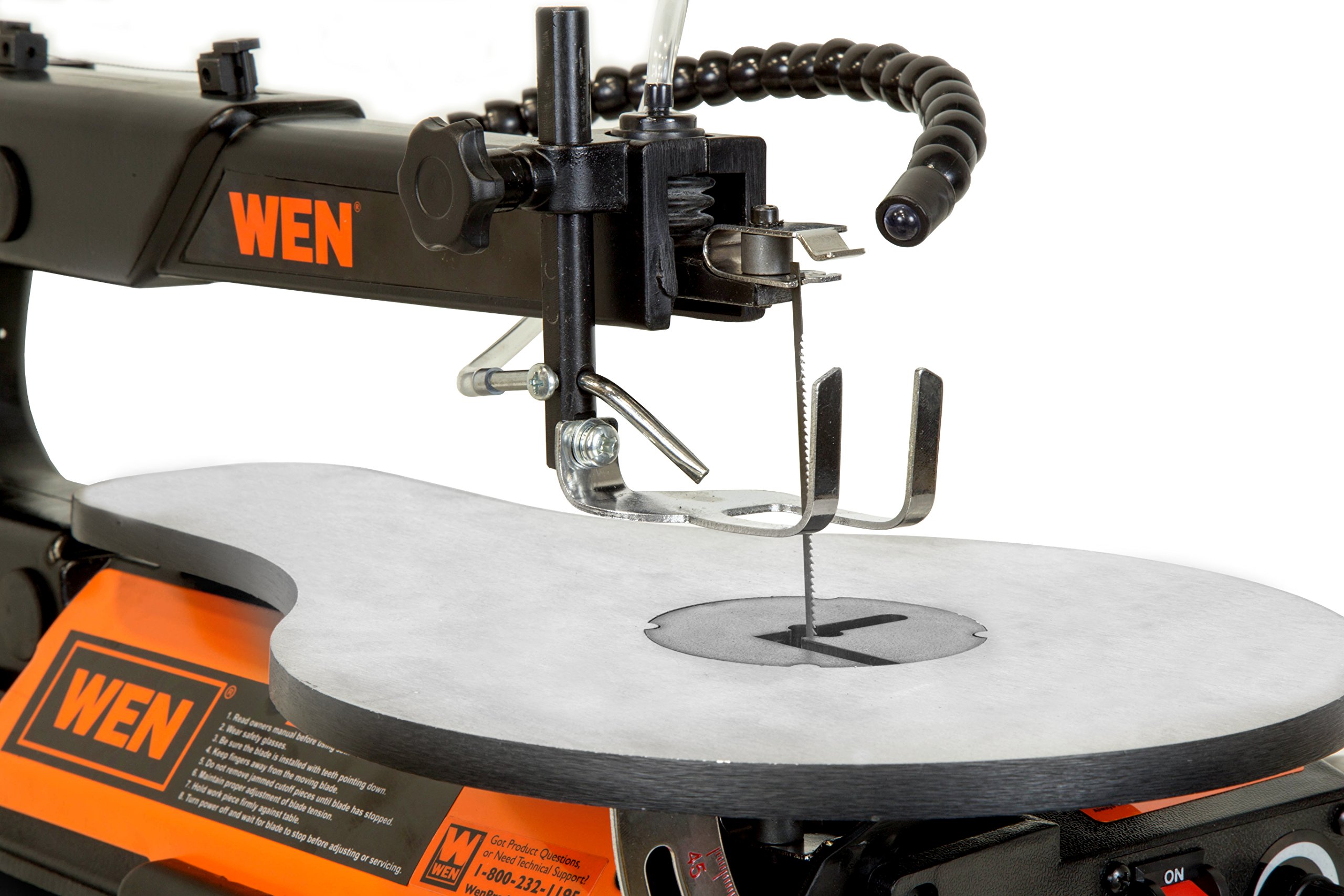 WEN 3920 16Inch TwoDirection Variable Speed Scroll Saw with Flexible